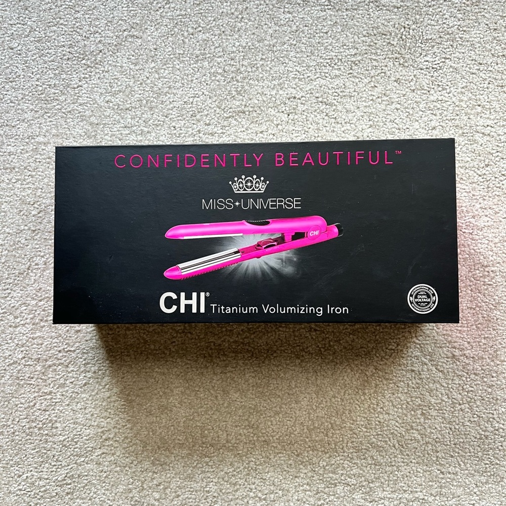 Chi Miss Universe Titanium Volumizing Iron in box